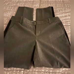 Gray Dress Pants with Black Stripe